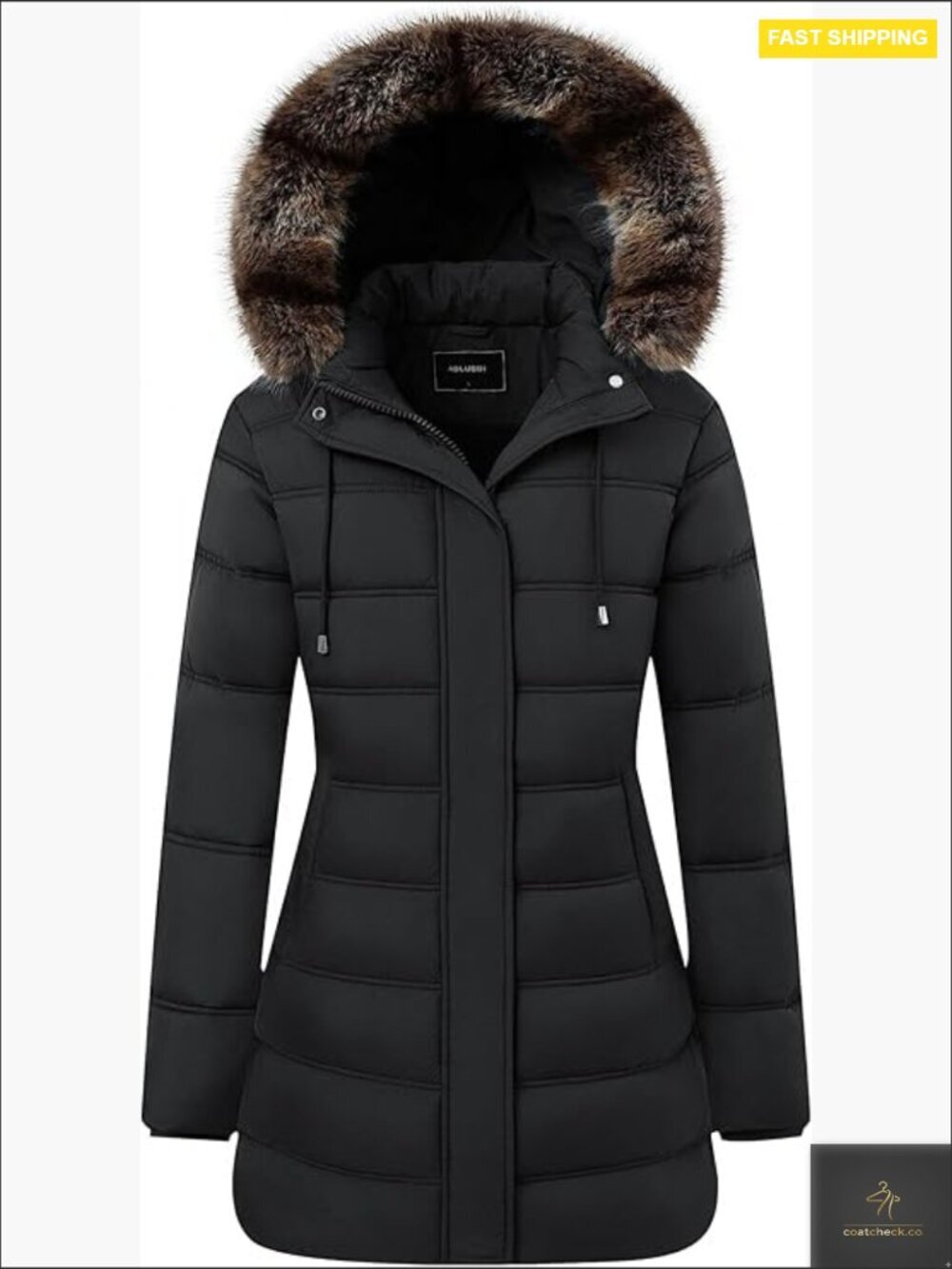 Ultra-Warm Waterproof Long Puffer Jacket with Detachable Hood